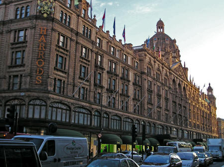 Harrods Department Store in London England